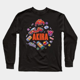 AKIRA inspired pixel art Long Sleeve T-Shirt